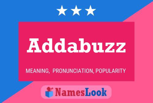 Addabuzz 名字海报