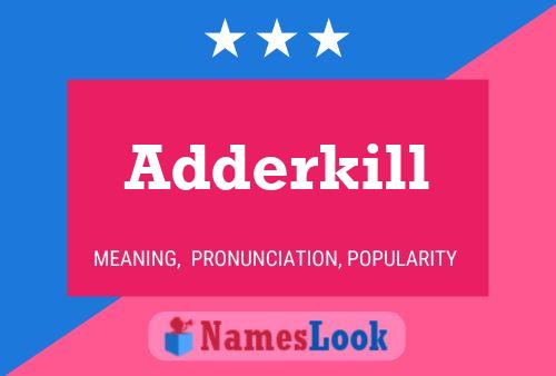 Adderkill 名字海报