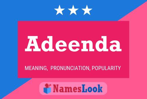 Adeenda 名字海报