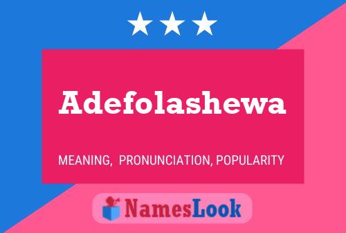 Adefolashewa 名字海报