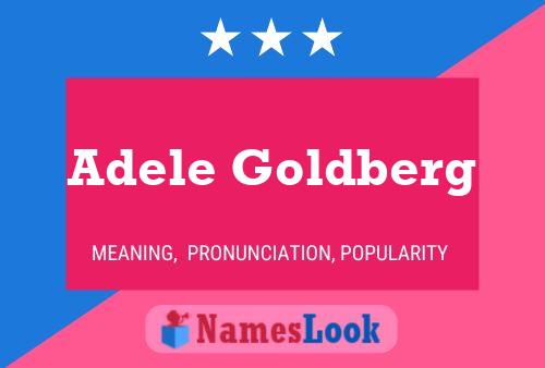 Adele Goldberg 名字海报