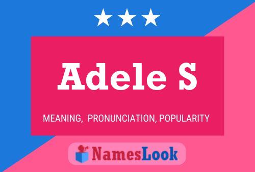 Adele S 名字海报