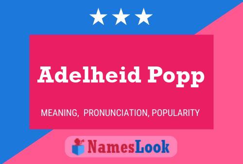 Adelheid Popp 名字海报