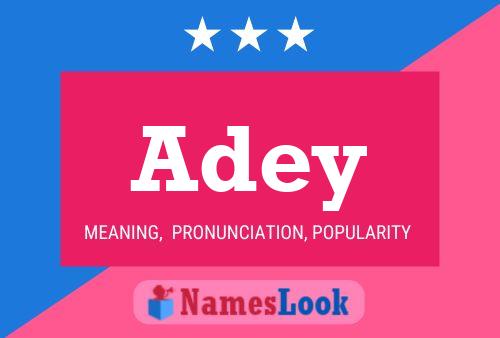 Adey 名字海报