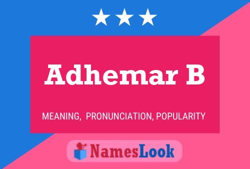 Adhemar B 名字海报