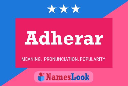 Adherar 名字海报