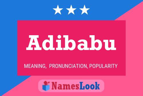 Adibabu 名字海报