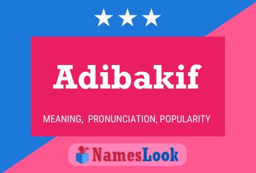 Adibakif 名字海报