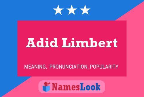 Adid Limbert 名字海报