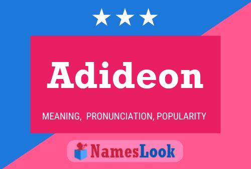 Adideon 名字海报