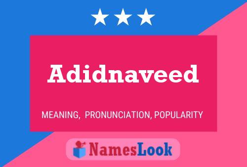 Adidnaveed 名字海报