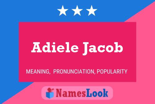 Adiele Jacob 名字海报