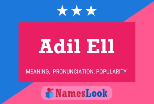 Adil Ell 名字海报