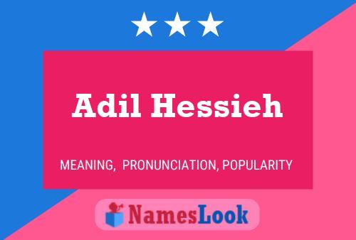 Adil Hessieh 名字海报