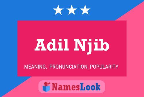 Adil Njib 名字海报