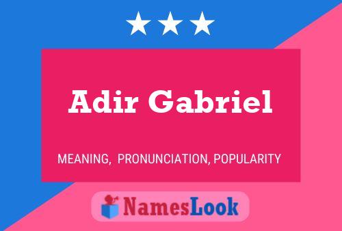 Adir Gabriel 名字海报