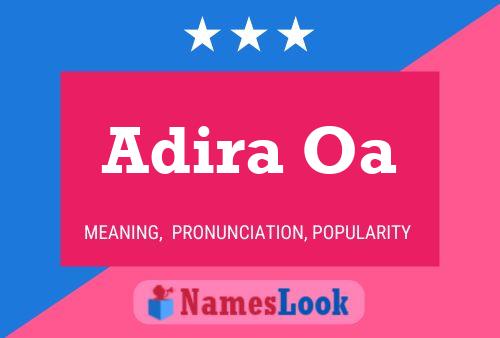 Adira Oa 名字海报