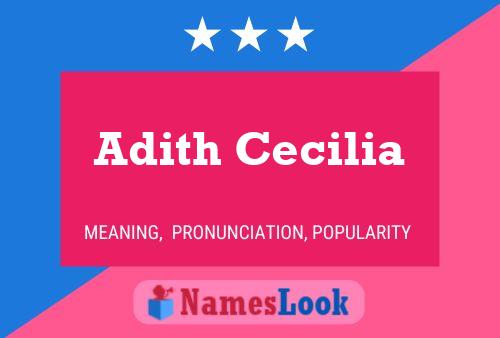 Adith Cecilia 名字海报