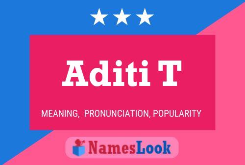 Aditi T 名字海报