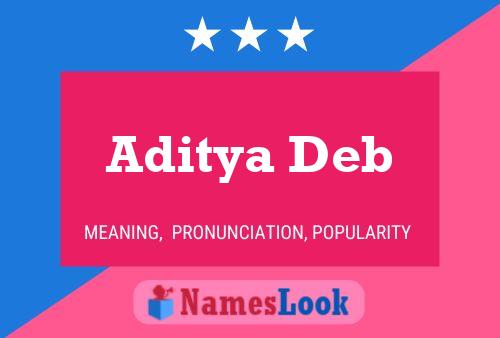 Aditya Deb 名字海报