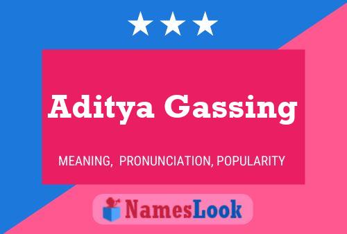 Aditya Gassing 名字海报