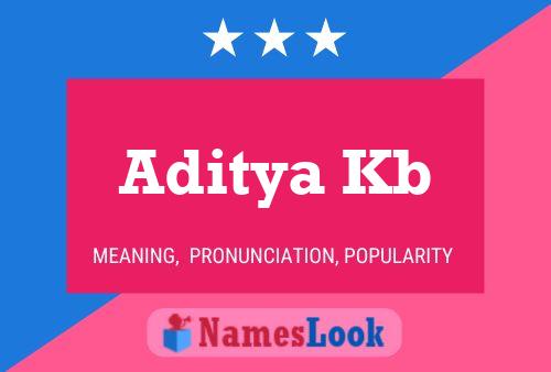 Aditya Kb 名字海报