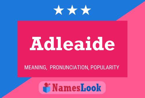 Adleaide 名字海报