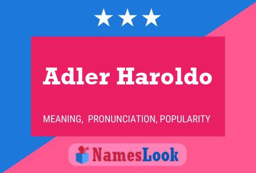 Adler Haroldo 名字海报