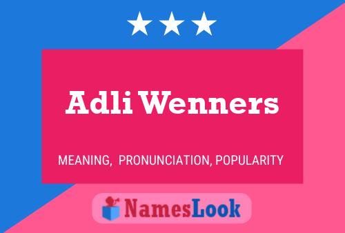 Adli Wenners 名字海报