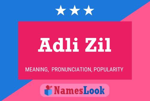 Adli Zil 名字海报