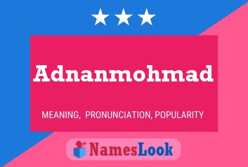 Adnanmohmad 名字海报