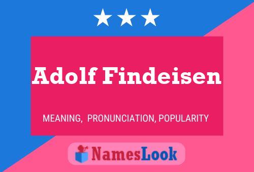 Adolf Findeisen 名字海报