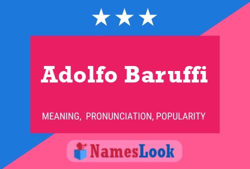 Adolfo Baruffi 名字海报