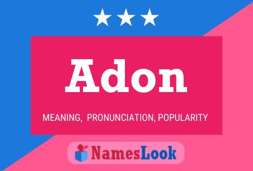 Adon 名字海报