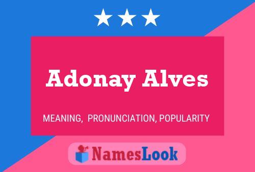 Adonay Alves 名字海报