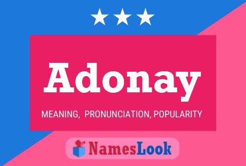 Adonay 名字海报