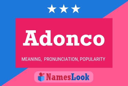 Adonco 名字海报