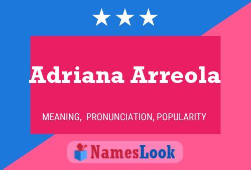 Adriana Arreola 名字海报