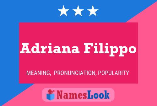 Adriana Filippo 名字海报