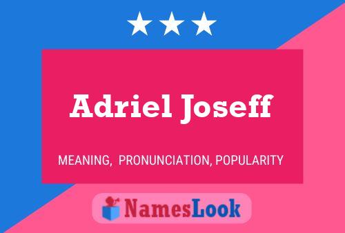 Adriel Joseff 名字海报