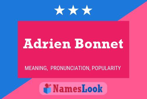 Adrien Bonnet 名字海报