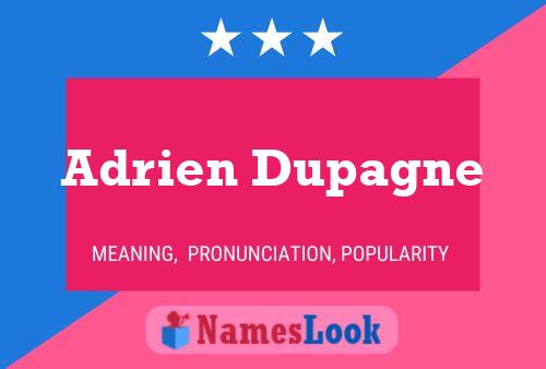 Adrien Dupagne 名字海报