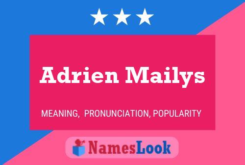 Adrien Mailys 名字海报