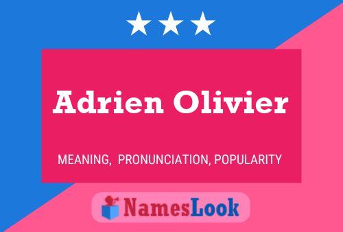 Adrien Olivier 名字海报