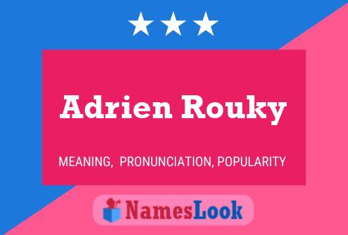 Adrien Rouky 名字海报