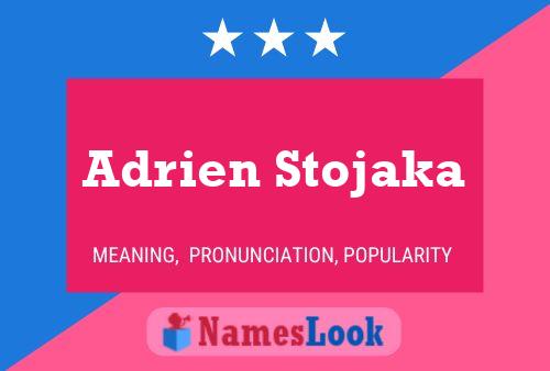 Adrien Stojaka 名字海报