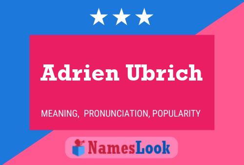 Adrien Ubrich 名字海报