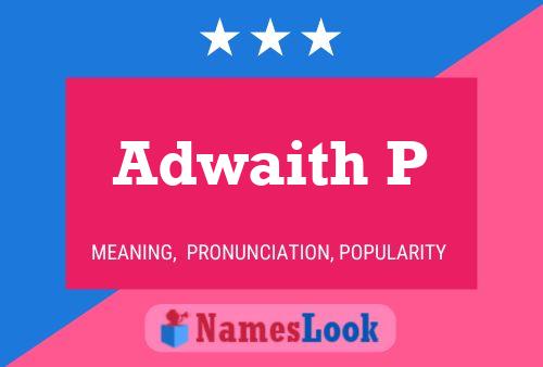 Adwaith P 名字海报