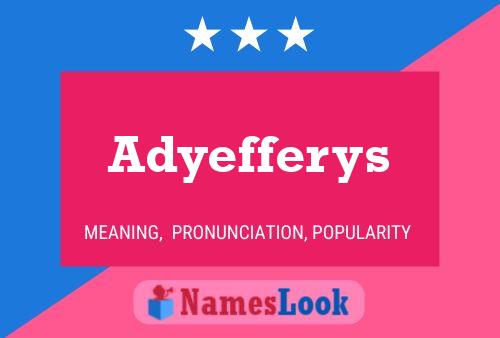 Adyefferys 名字海报