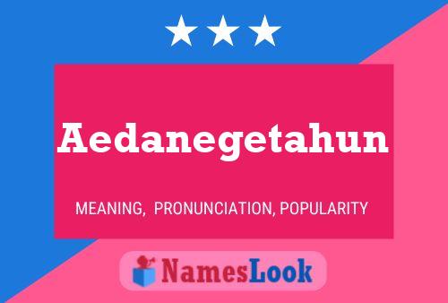 Aedanegetahun 名字海报